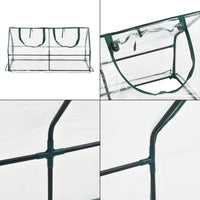Mini Serra 'Laubach' per Giardino / Balcone (LxPxA): 120 x 60 x 60 cm - Copertura in PVC [en.casa]