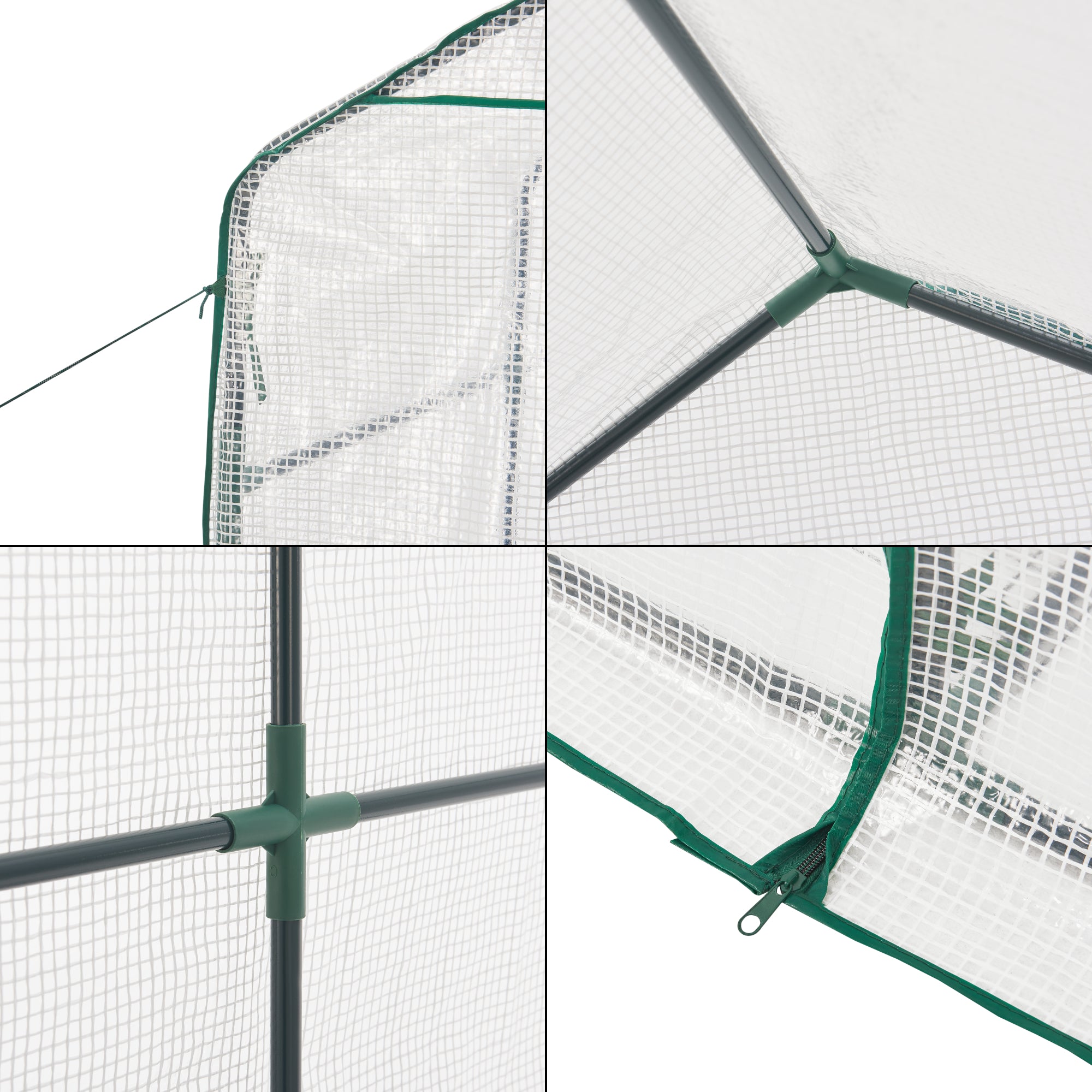 Serra da Giardino 'Oosterhout' con Scaffalatura (LxPxA) 120 x 186 x 190 cm - Forma di Casetta [en.casa]