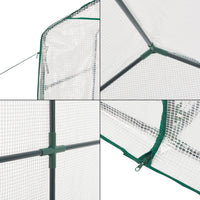 Serra da Giardino 'Oosterhout' con Scaffalatura (LxPxA) 120 x 186 x 190 cm - Forma di Casetta [en.casa]