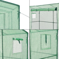 Serra da Giardino Vlaardingen con Telaio in Acciaio (LuxLaxA) 198 x 78 x 180-200 cm [en.casa]