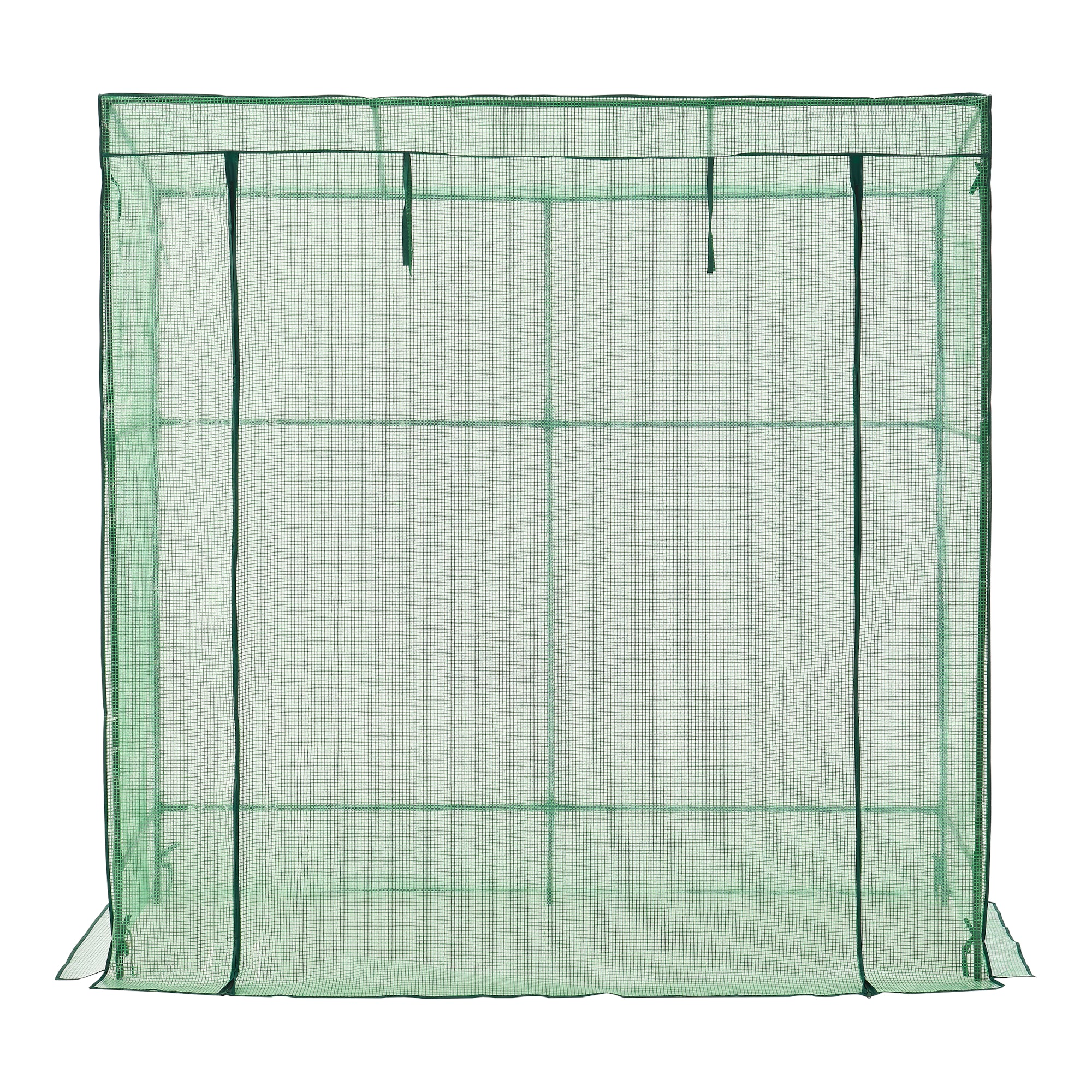 Serra da Giardino Vlaardingen con Telaio in Acciaio (LuxLaxA) 198 x 78 x 180-200 cm [en.casa]