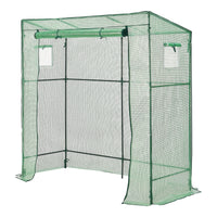 Serra da Giardino Vlaardingen con Telaio in Acciaio (LuxLaxA) 198 x 78 x 180-200 cm [en.casa]