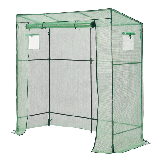 Serra da Giardino Vlaardingen con Telaio in Acciaio (LuxLaxA) 198 x 78 x 180-200 cm [en.casa]