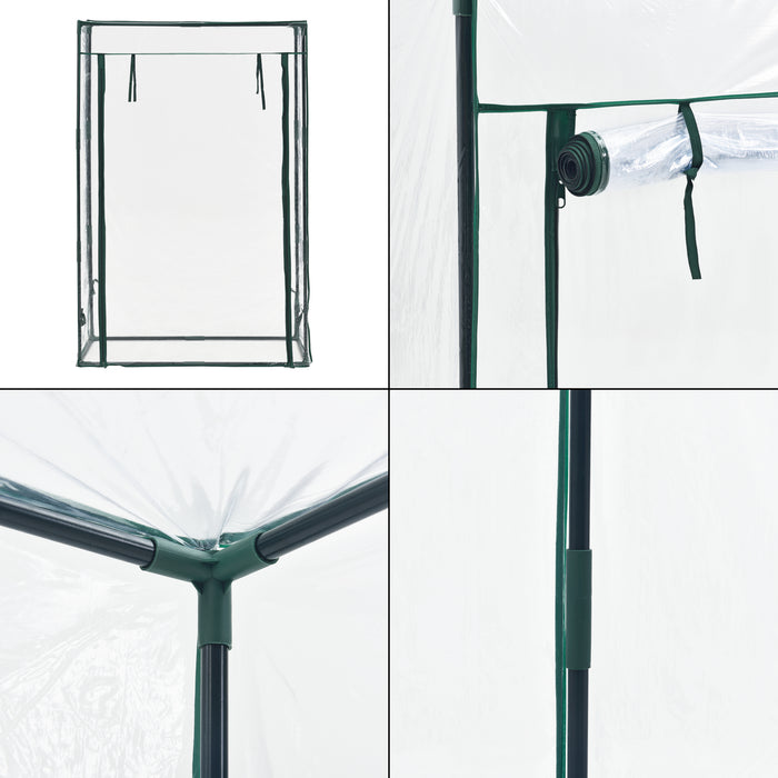 Serra da Giardino Terzigno per Coltivazione Piante Copertura in PVC Trasparente 150x100x50 cm [en.casa]