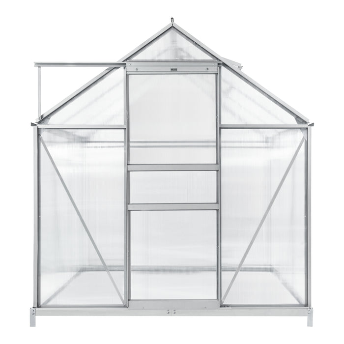 Serra da Giardino 'Oisterwijk' in Policarbonato a Forma di Casetta con Porta Scorrevole e Finestrina - (Lu x La x A) 190