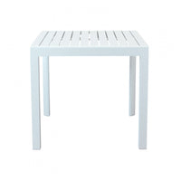 Tavolo In Alluminio Rosario 80X80 Cm Bianco