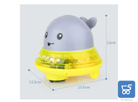 Giocattolo da Bagno per Bambini Acquatico con Fontanella con Supporto per Funzionamento a Terra +3 anni