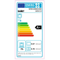 Giove forno incasso elettrico multifunzione inox timer meccanico