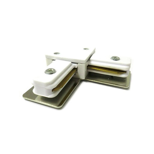 Giunto a L Connettore Per Binario Dei Faretti Led A Binario Modello L Colore Bianco Per Mono Fase