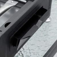 Piastra Barbecue a Gas Antiaderente da Tavolo con 3 Bruciatori da 3kW, 62x46x21cm, Nero