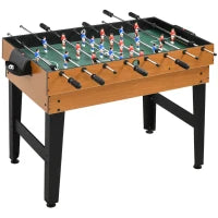 Tavolo Multigioco 4 in 1 con Calcio Balilla, Biliardo, Ping Pong e Hockey da Tavolo, 107x61x84.5cm