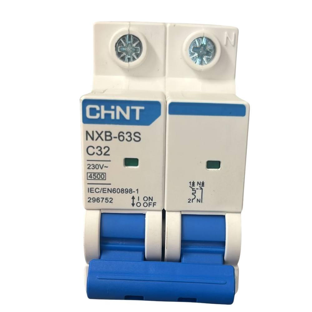 Chint 296752 interruttore magnetotermico serie nxb-63s c32 1p+n 4,5ka