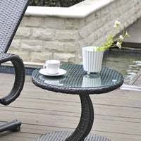 Piano Rotondo in Vetro Glasgow Ø 500 per Tavoli 'Fai da te' Protezione Pavimento Stufa - Trasparente [neu.haus]