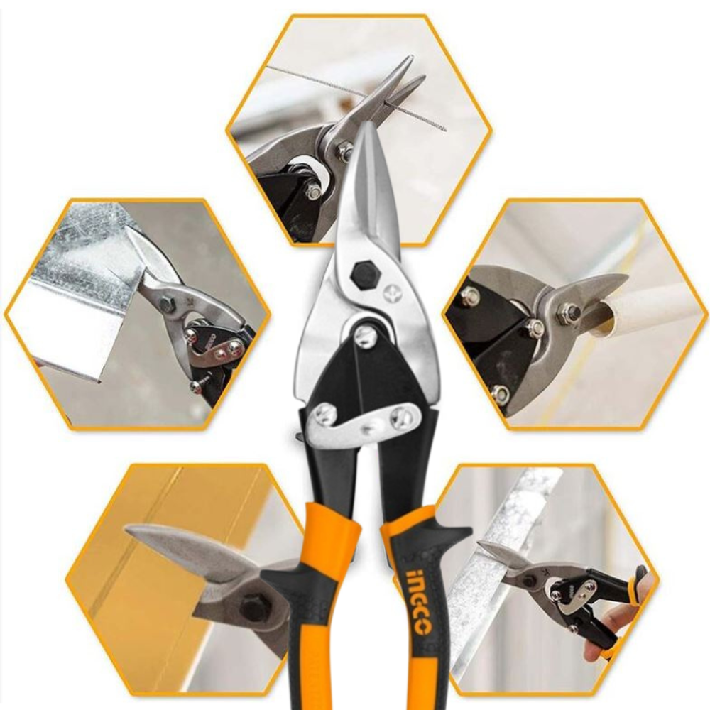 Cesoia lattoniere dritta 250 mm tagli netti precisi puliti lamiere acciaio