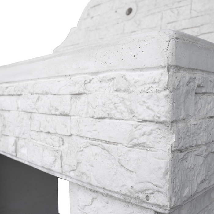 Pilozza lavabo serie muraglietto 100 x 50 x h.20 cm completa piedi frontalino