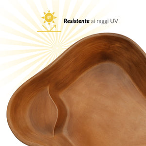 Laghetto in vetroresina modello bahamas perle d'acqua cm 238x168x50 litri 900