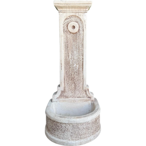 Fontana calcestruzzo cemento senza rubinetto 47x43xh.113cm modello rossella