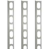 Profili in alluminio verniciato colore manhattan 110 a l per finitura parete proangle *** pezzi 3 pz, confezione 1