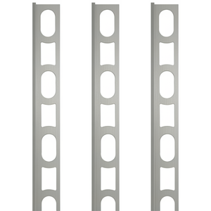 Profili in alluminio verniciato colore manhattan 110 a l per finitura parete proangle *** pezzi 3 pz, confezione 1