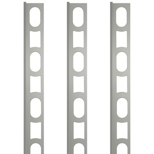 Profili in alluminio verniciato colore manhattan 110 a l per finitura parete proangle *** pezzi 3 pz, confezione 1