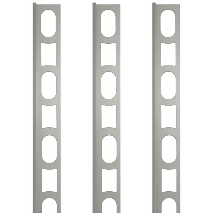 Profili in alluminio verniciato colore manhattan 110 a l per finitura parete proangle *** pezzi 3 pz, confezione 1