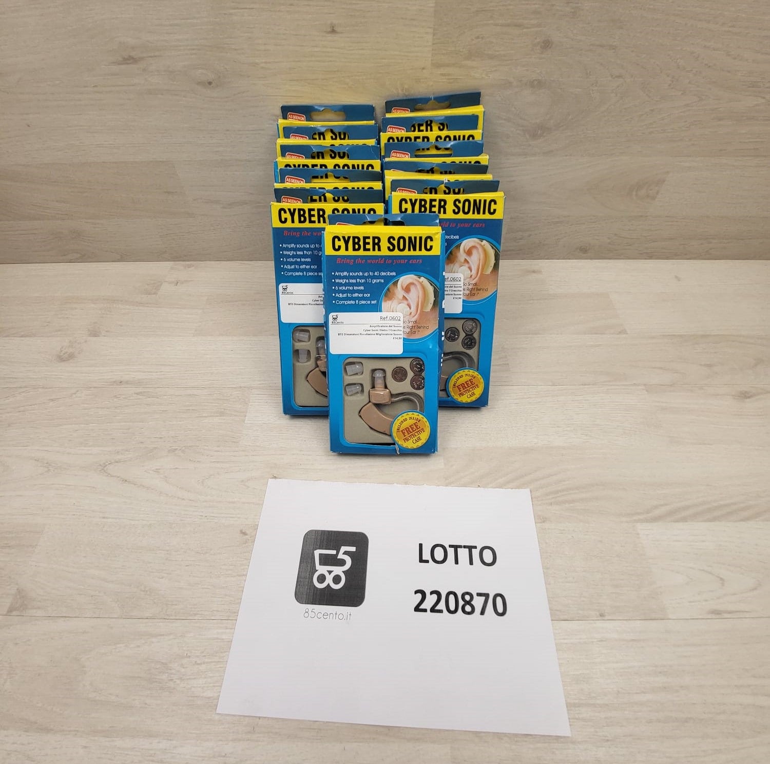 Grande Lotto Stock materiale elettrico elettronico per non udenti dismesso nuovo usato misto da rivendere 220870