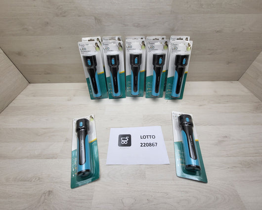 Grande Lotto Stock materiale elettronico 12 Luci Led Cob a batteria nere nuovo usato misto da rivendere 220867