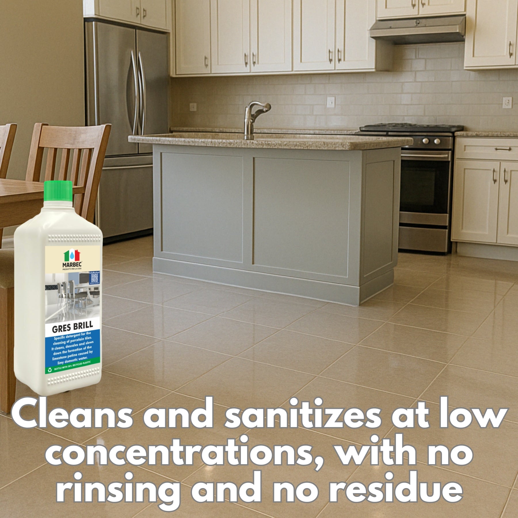 Detergente per gres porcellanato GRES BRILL   1LTx6Pz