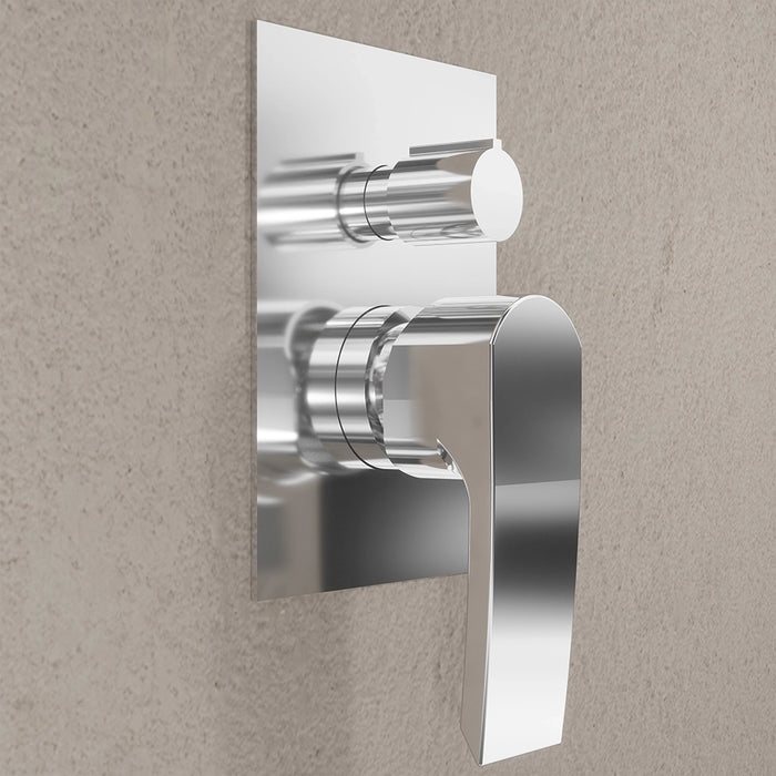 Set miscelatore lavabo, bidet ed incasso doccia con deviatore in ottone cromato | Greta