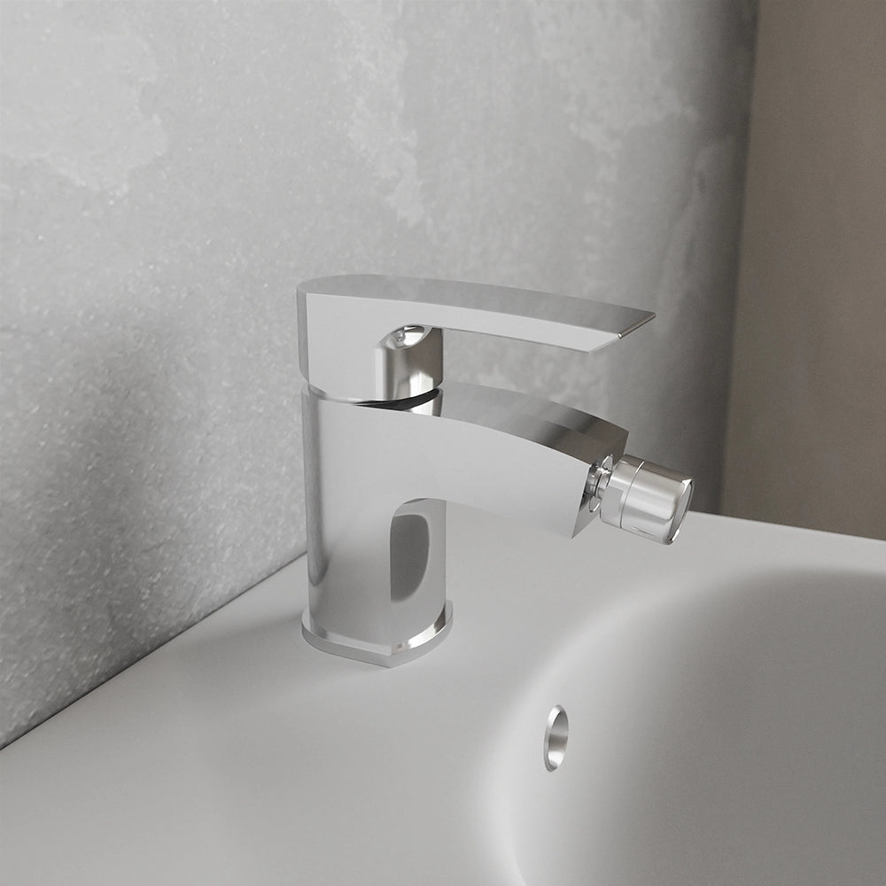 Set miscelatore lavabo, bidet ed incasso doccia con deviatore in ottone cromato | Greta