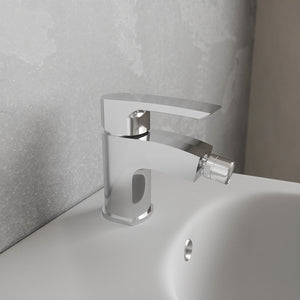 Set miscelatore lavabo, bidet ed incasso doccia con deviatore in ottone cromato | Greta