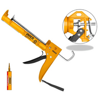 pistola silicone extra spessore 1mm asta dentellata applicazione siliconi ingco