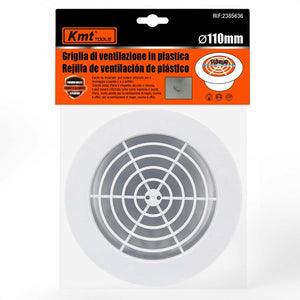 Griglia di Ventilazione Rotonda Griglia Aerazione In Plastica D145mm Foro 110mm H40mm