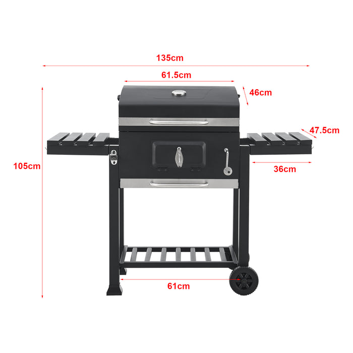 Barbecue a Carbonella Arnad Portatile 105 x 135 x 47,5 cm casa.pro