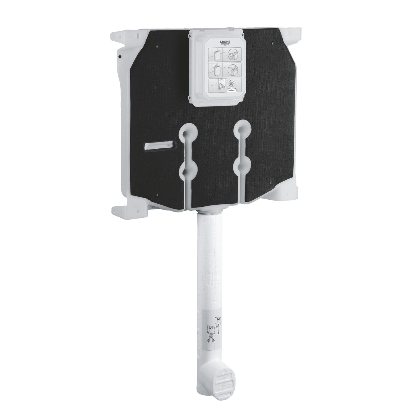 Cassetta di Sciacquo ad incasso Grohe Per WC Spessore 80 mm 38863000 - doppio scarico (6/3 - 4,5/3 litri) senza placca e canotto