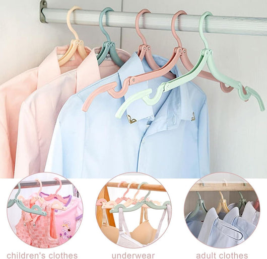 Grucce da viaggio pieghevoli, 8 pezzi, antiscivolo, portatile, salvaspazio 8009