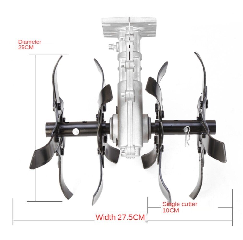 Gruppo zappette decespugliatore motozappa fresa ingranaggio Zappe 9 denti Ø26 mm