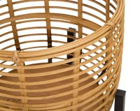 Portavasi Rattan Coppia cm Ø 41X47-33X39