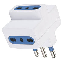 Ecova 30045 adattatore triplo spina 16a 3 prese bipasso bianco