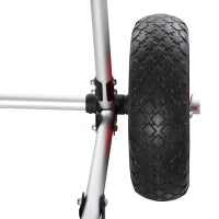 Carrellino da Spiaggia Pieghevole per Kayak e Canoa con Paraurti, in Alluminio e NBR, 70x40x42 cm