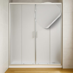 Porta doccia scorrevole slide4 per nicchia quattro ante cristallo stampato *** misure 154-160 x h190 cm stampato, con...