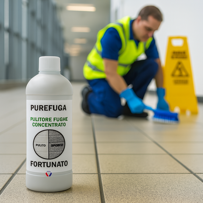Purefuga detergente concentrato per fughe e pavimenti flacone 1 litro