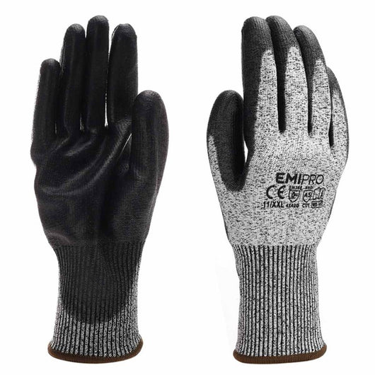 Guanti da Lavoro Livello 5 taglia XXL/11 colore nero/grigio