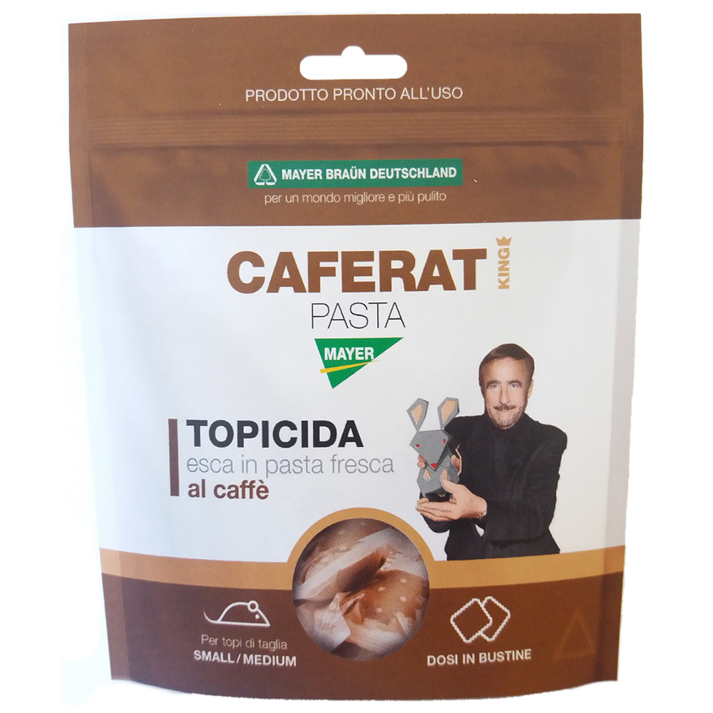 Caferat esca topicida in pasta fresca al caffà¨ in bustine grammi 150 per topi piccoli e medi