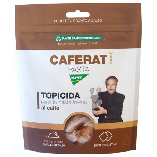 Caferat esca topicida in pasta fresca al caffà¨ in bustine grammi 150 per topi piccoli e medi