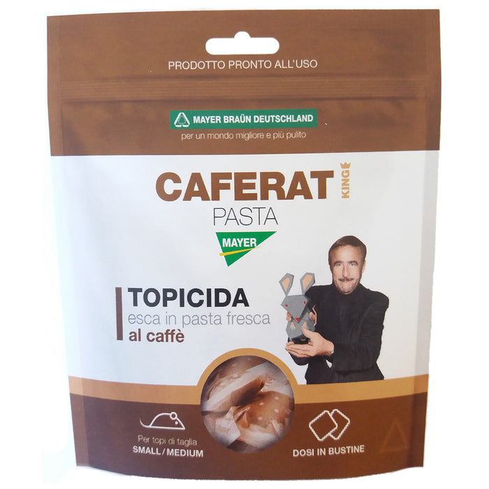 Caferat esca topicida in pasta fresca al caffà¨ in bustine grammi 150 per topi piccoli e medi
