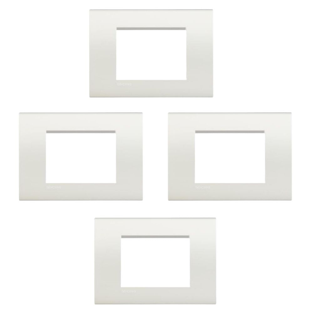 Bticino 4 pezzi placca 3 posti bianca living light lna4803bi in tecnopolimero