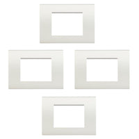 Bticino 4 pezzi placca 3 posti bianca living light lna4803bi in tecnopolimero