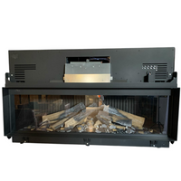 Camino elettrico virtuo 130 evolve telecomando ciocchi ceramici simil-legno