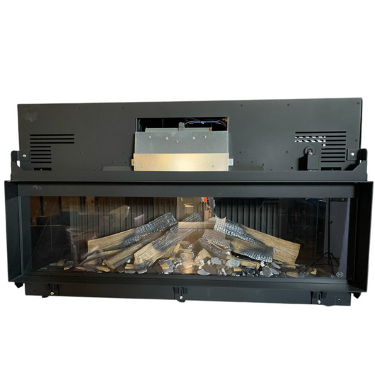 Camino elettrico virtuo 130 evolve telecomando ciocchi ceramici simil-legno